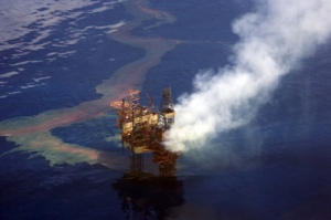 Visao do dano ambiental na esteira de óleo